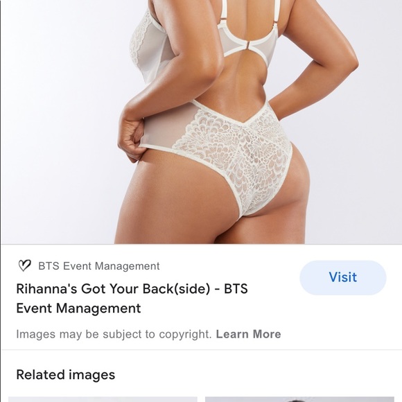 Savage X Fenty Metallic Lace Body Suit - Picture 2 of 3